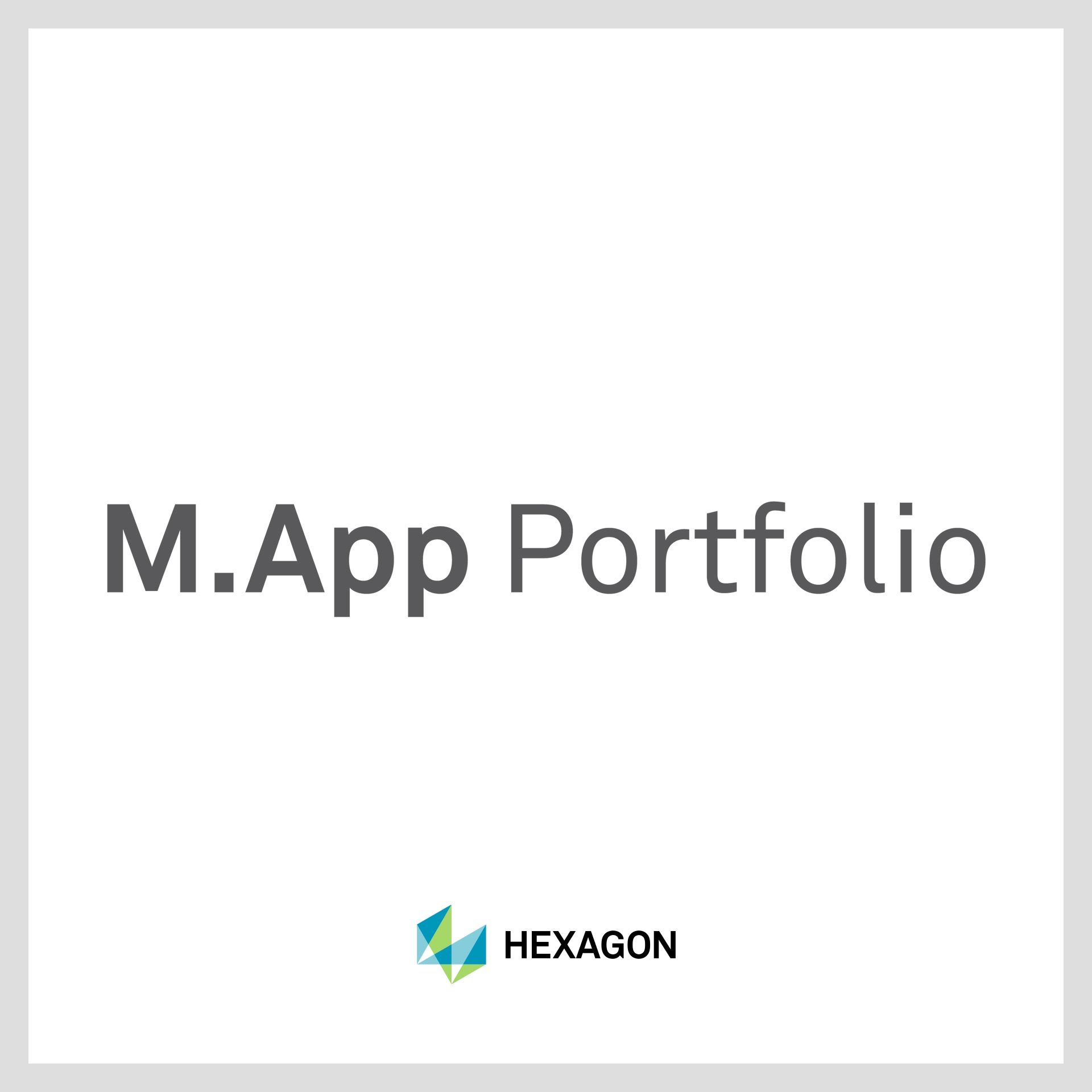 M.App Portfolio technologie