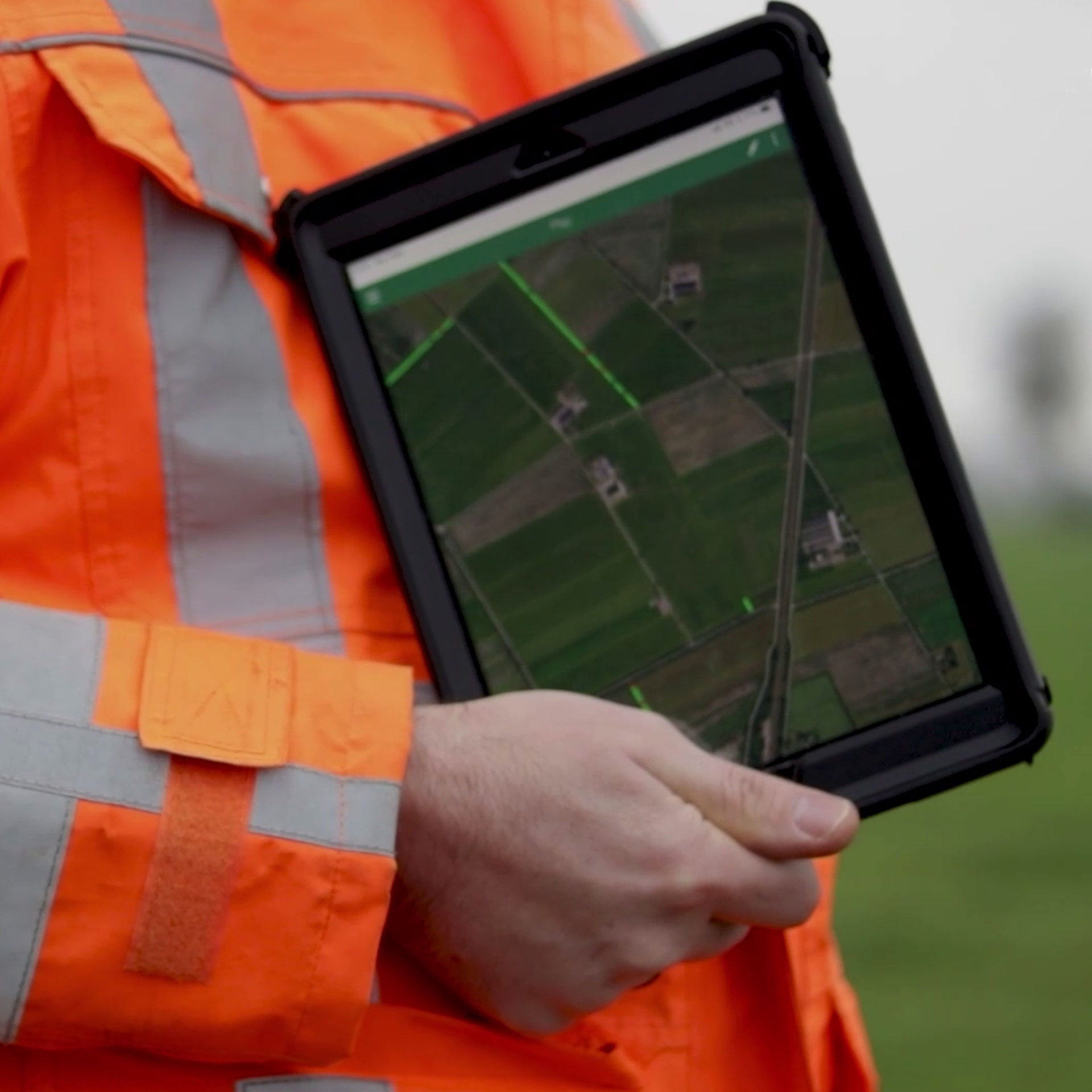 Schouw M.App op de tablet IMAGEM